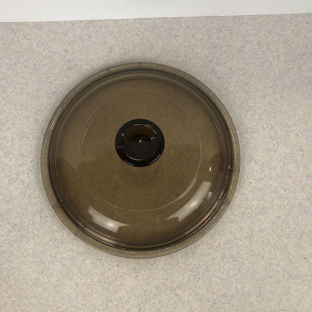 Vintage Vision Pyrex V-1-C‎ 6" Amber Glass Lid